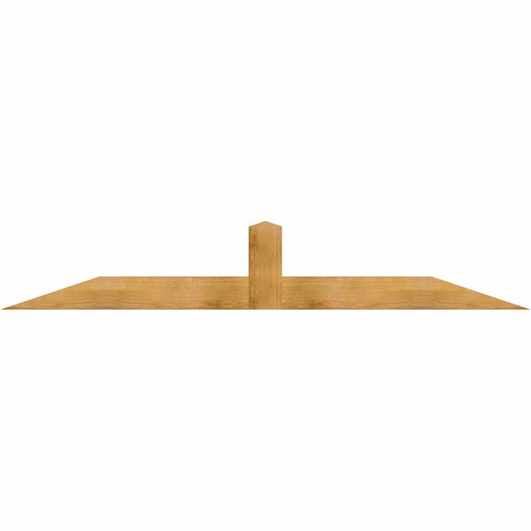 Ekena Millwork Portland Rough Sawn Timber Gable Bracket, Western Red Cedar, 96"W x 16"H x 2"D x 6"F, 4/12 Pitch GBW096X16X0206POR00RWR - main
